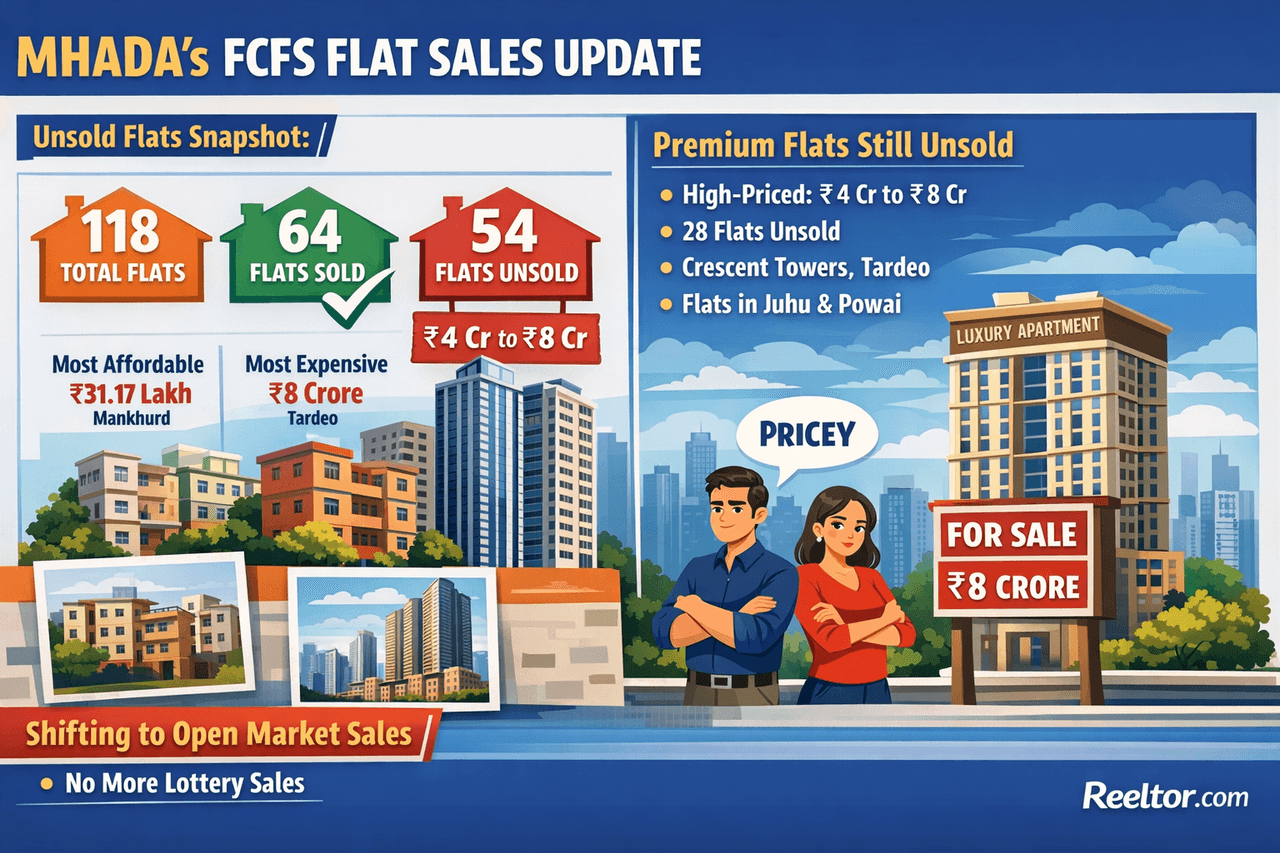 MHADA sells 64 homes out of 118 under first come,...