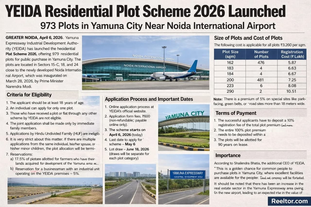 YEIDA plot scheme 2026: All you need to know about...